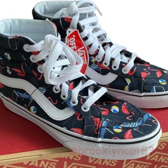 Vans Shoes - Vans Sk8 High Sneaker Black Reissue Pool Vibes 5.5, 4